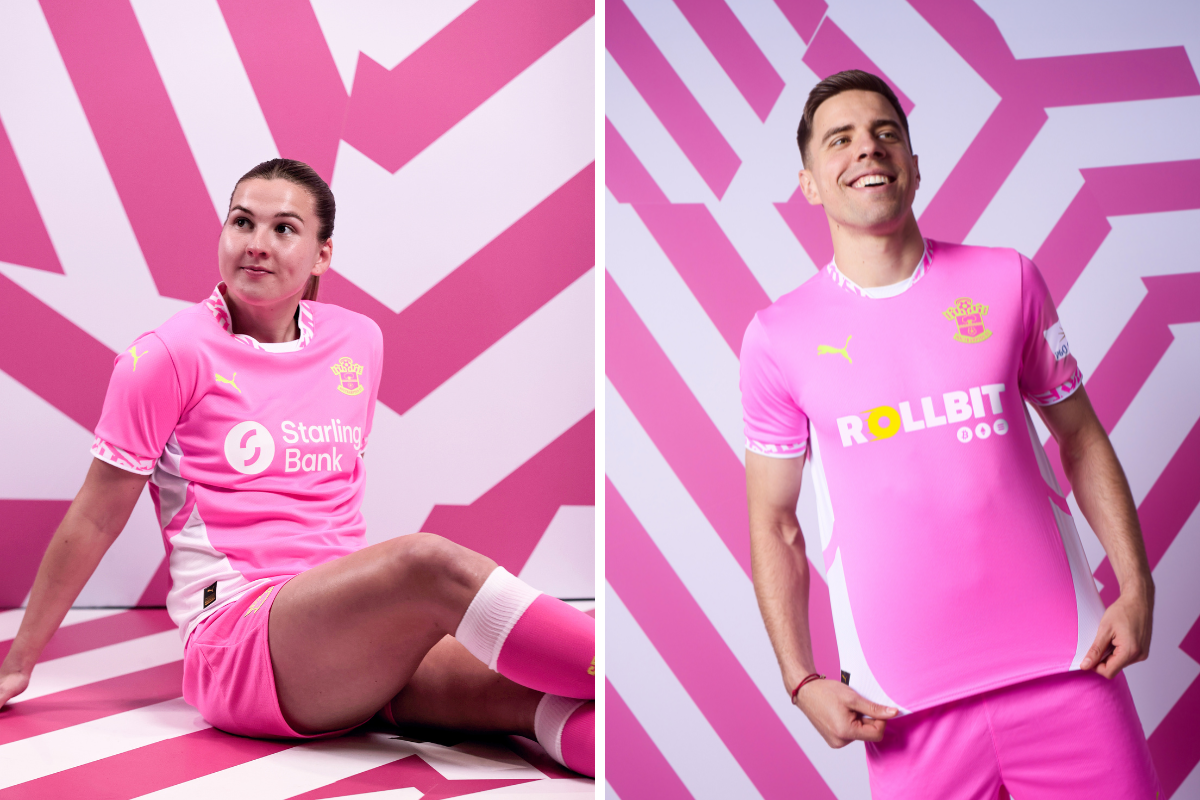 Saints reveal official pink third shirt for 2024/25 season