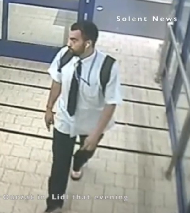 CCTV footage of Abdelaziz El Yechioui Ourzat stalking Cristina Ortiz-Lozano in Southampton