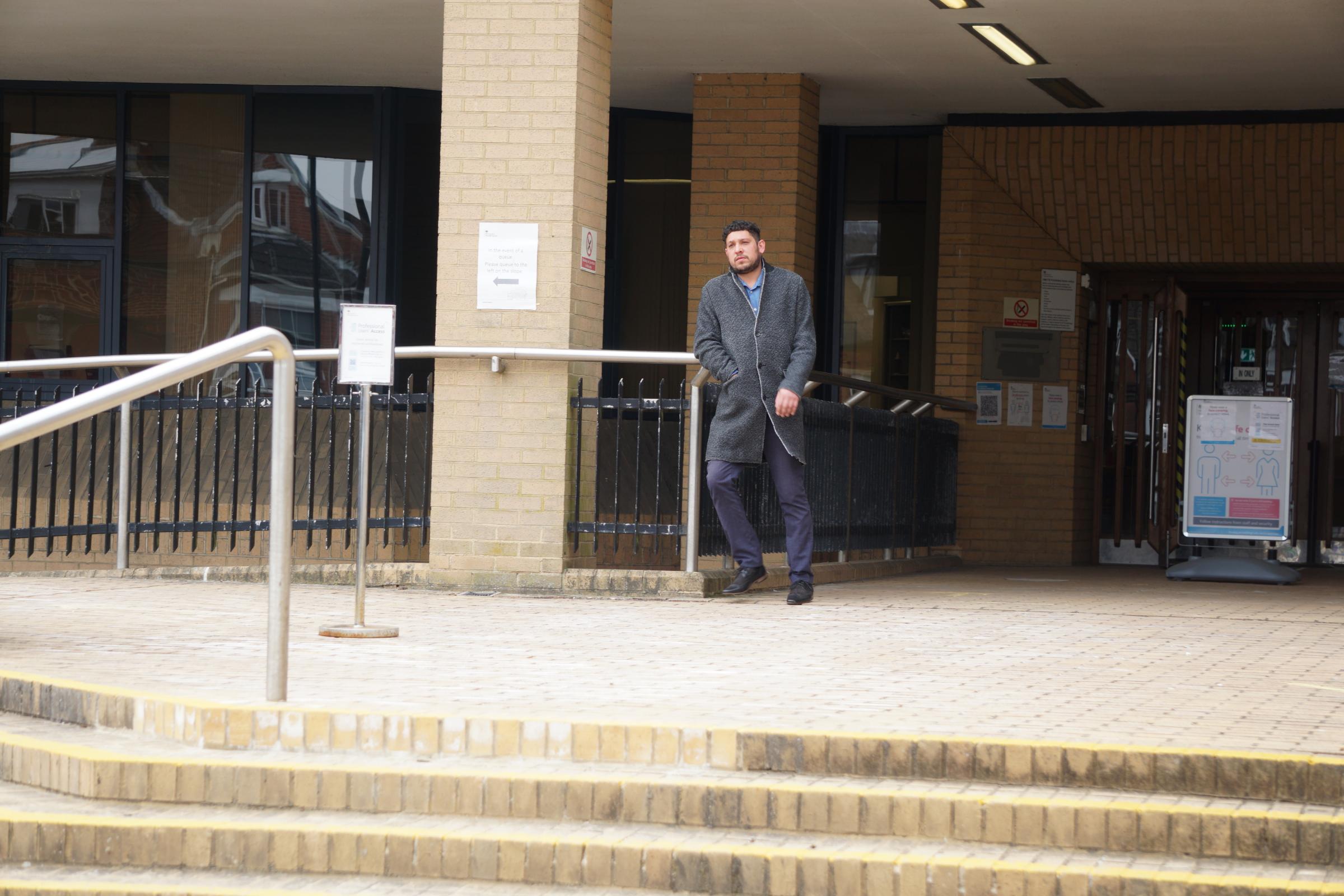 Gaven Vythelingum outside Southampton Crown Court on April 28, 2021