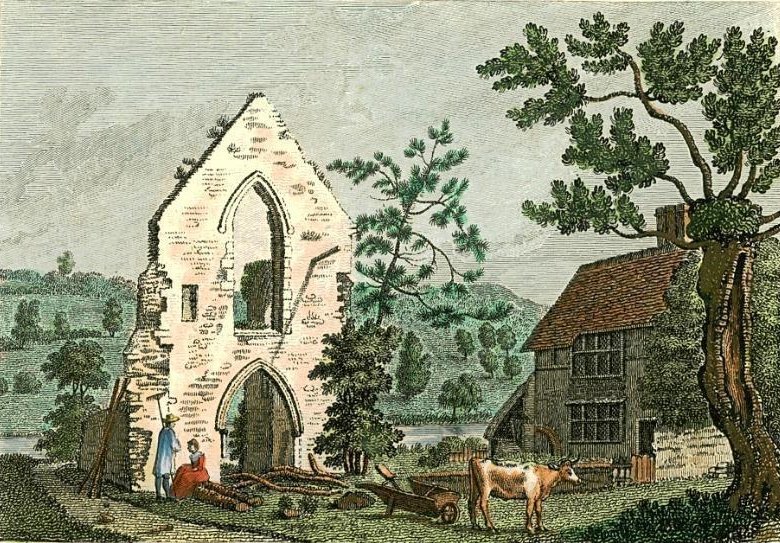 Ruins of St Denys Priory.