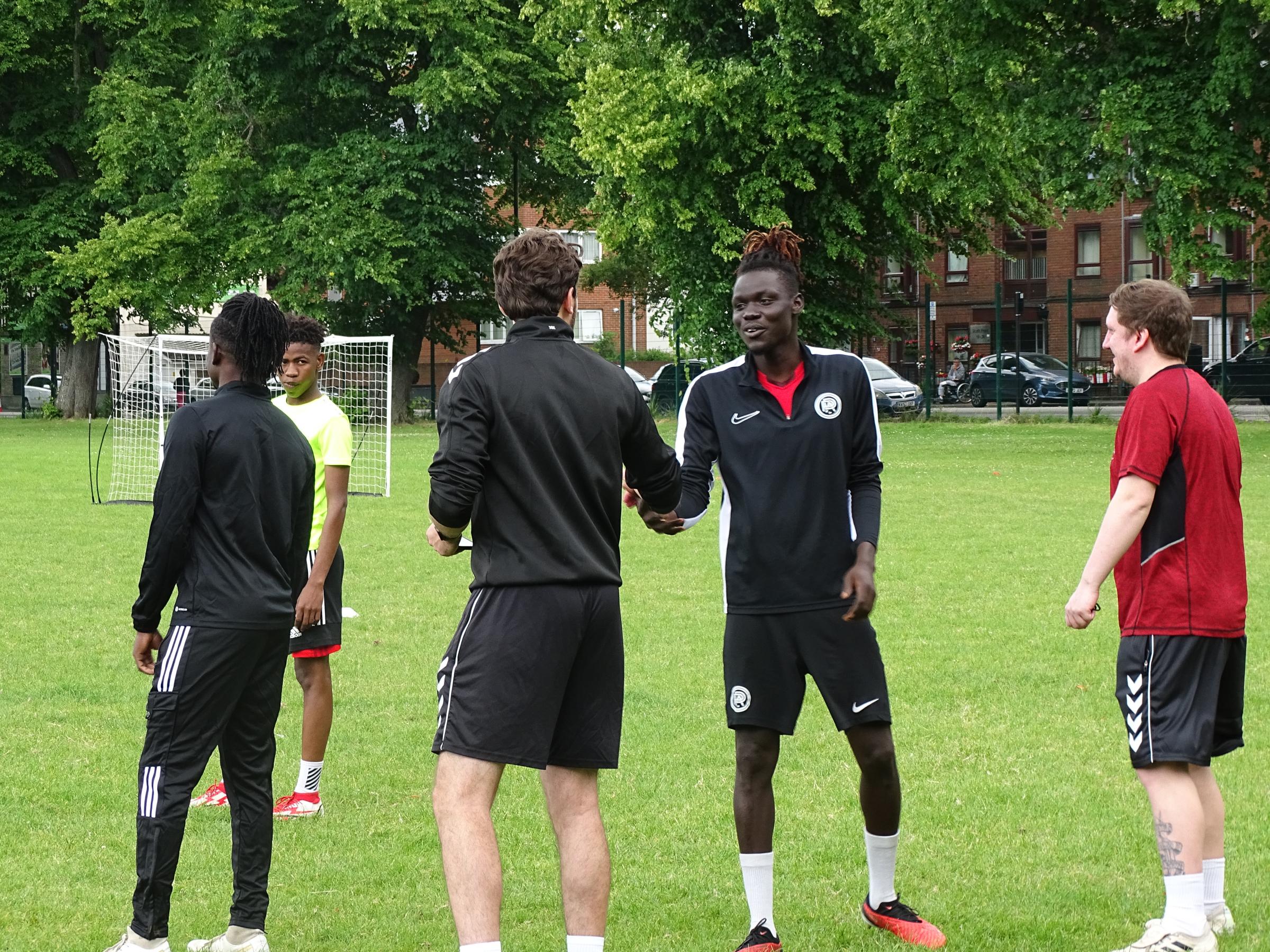 A look inside the Saints Foundation's Refugee Football sessions